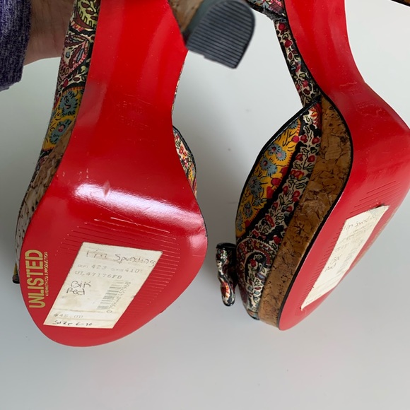 Unlisted brocade style print pumps - Picture 4 of 6